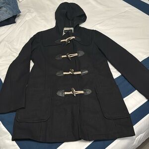 Banana Republic Factory Wool Toggle Peacoat w/ hood Sz M